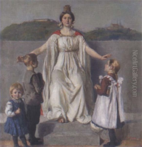 Stadtpatronin Von Brunn Oil Painting by Samuel Brunner