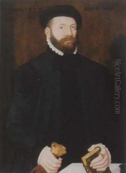 Bildnis Eines Gelehrten Oil Painting by Bartholomaeus Bruyn the Elder