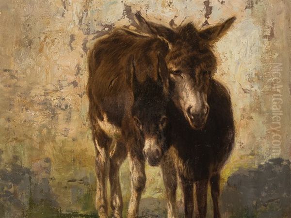 Donkey Oil Painting by Stefano Bruzzi