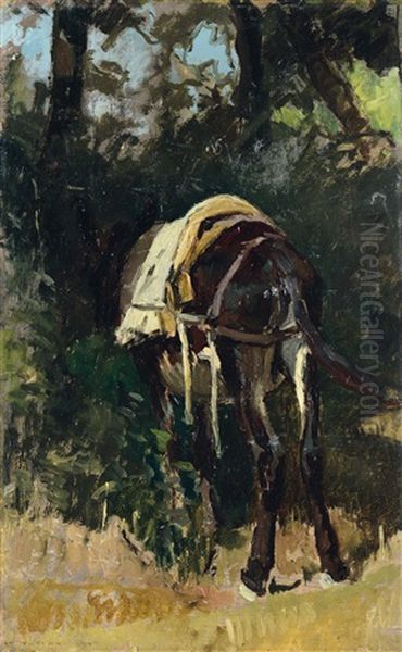 Cavallo Di Retro Oil Painting by Stefano Bruzzi