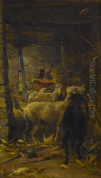 The Black Sheep Oil Painting by Stefano Bruzzi