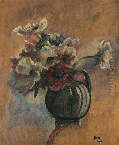 Studio Di Anemoni Oil Painting by Anselmo Bucci
