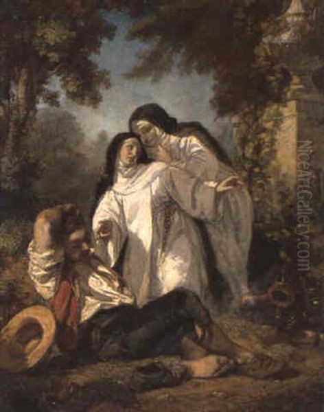 Misericordia Oil Painting by Frank Buchser