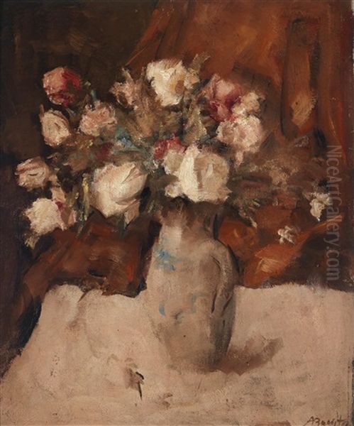 Rosenstraus Oil Painting by Alfred Buchta