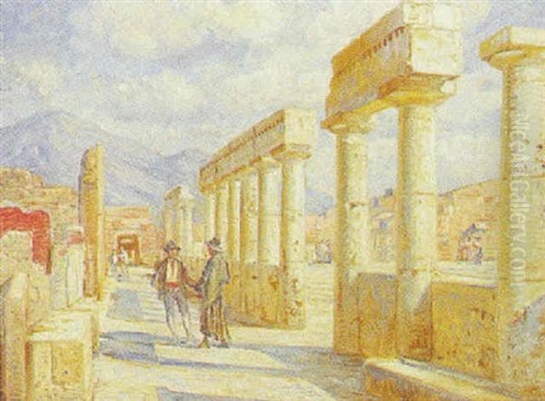 Parti Fra Pompeji Oil Painting by Carl Budtz-Moller
