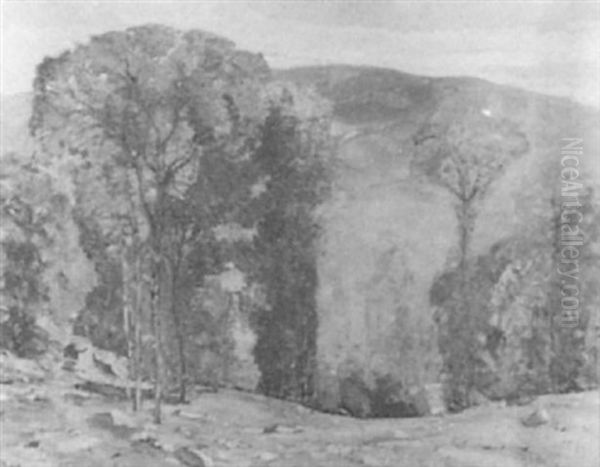 Western Landscape Oil Painting by Karl Albert Buehr