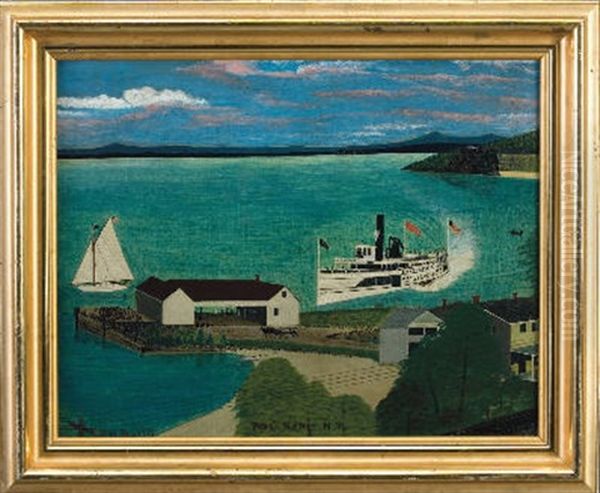 Port Kent, New York Oil Painting by Franklin Howard Bullis