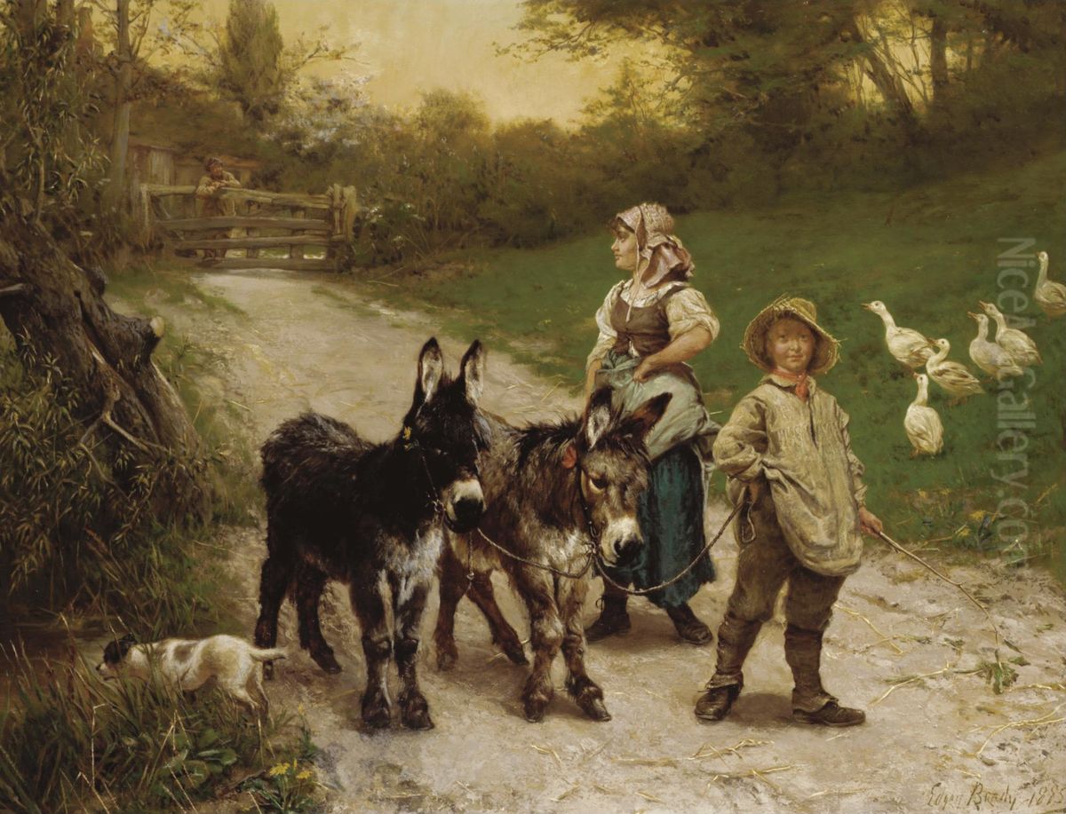 The Young Farmer Oil Painting by Edgar Bundy