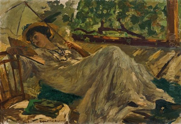 (au Soleil ) Oil Painting by Rupert Charles Bunny