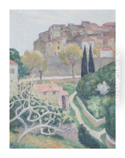 St. Paul Du Var, C.1925 Oil Painting by Rupert Charles Bunny