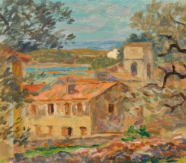 Landscape, France Oil Painting by Rupert Charles Bunny