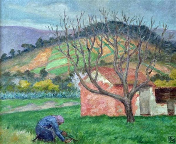 La Lavandre Oil Painting by Rupert Charles Bunny