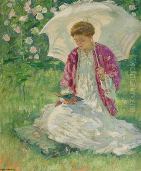 Au Soleil (girl In Sunlight) Oil Painting by Rupert Charles Bunny
