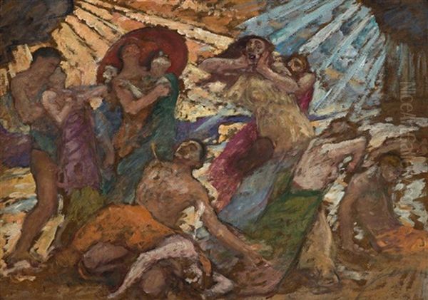 Niobe Oil Painting by Rupert Charles Bunny