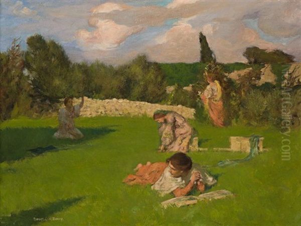 Summer Afternoon Oil Painting by Rupert Charles Bunny