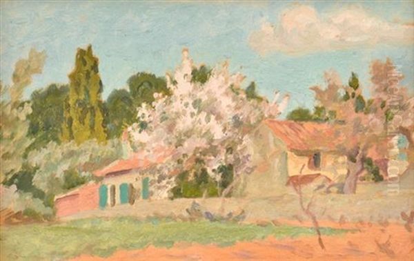 Spanish Landscape Oil Painting by Rupert Charles Bunny