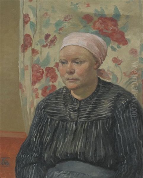 Peasant Woman Oil Painting by Rupert Charles Bunny