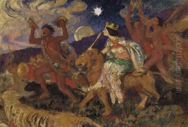 Composition For Rhea Oil Painting by Rupert Charles Bunny