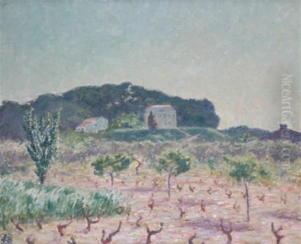 Vineyard, South Of France Oil Painting by Rupert Charles Bunny