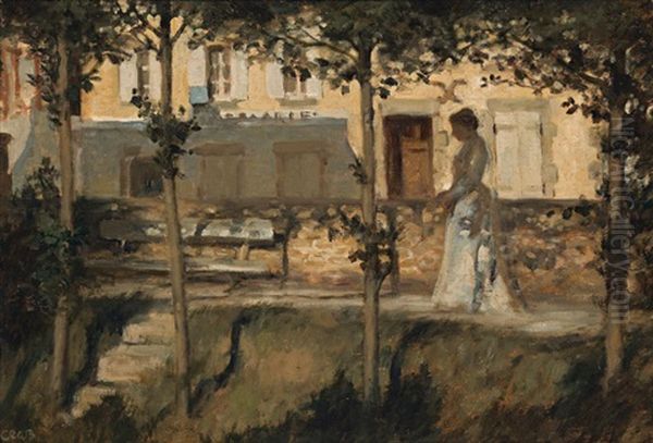 Claire De Lune Oil Painting by Rupert Charles Bunny