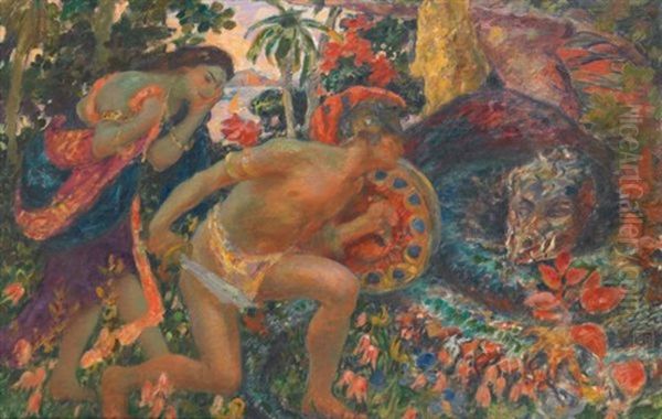 La Toison D'or Oil Painting by Rupert Charles Bunny