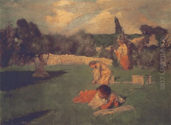 Summer Afternoon Oil Painting by Rupert Charles Bunny