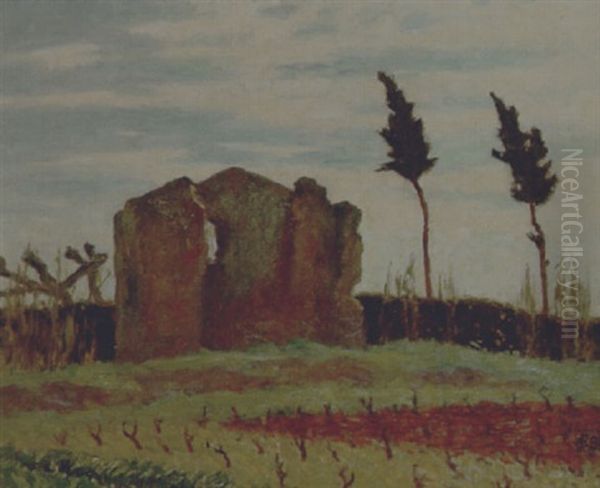 French Landscape Oil Painting by Rupert Charles Bunny