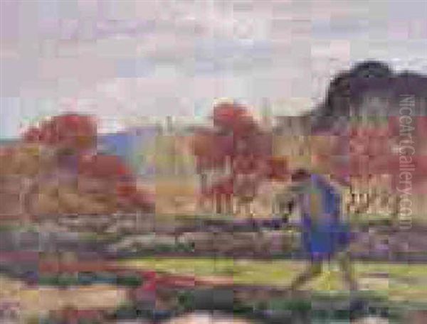 Atalanta, Le Lavandou Oil Painting by Rupert Charles Bunny