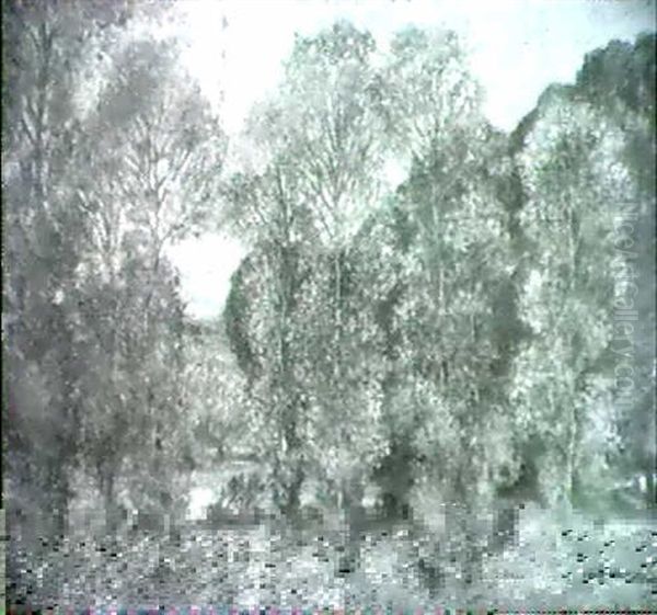 A Grey Day Oil Painting by Rupert Charles Bunny