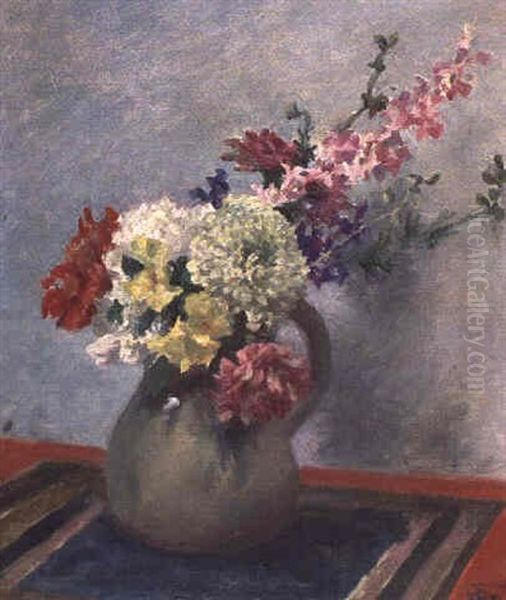 Floral Still Life Oil Painting by Rupert Charles Bunny