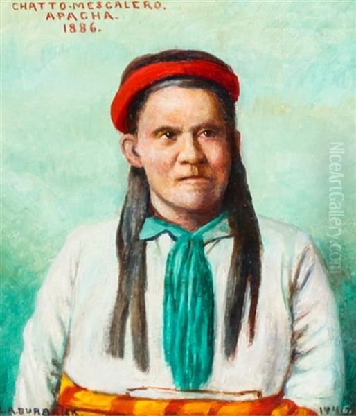 Chatoo-mescalero Apacha, 1886 Oil Painting by Elbridge Ayer Burbank