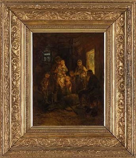 Ehrfurcht Vor Dem Kapitalen Hirsch Oil Painting by Anton Burger