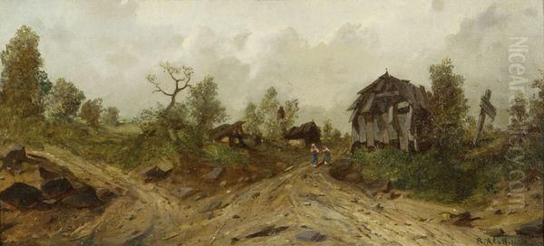 La Croisee Des Chemins Oil Painting by Robert Alott