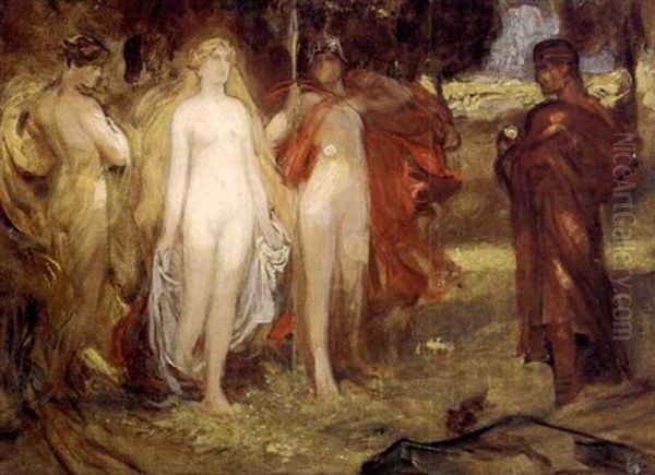 Untitled Oil Painting by Edward Burne-Jones