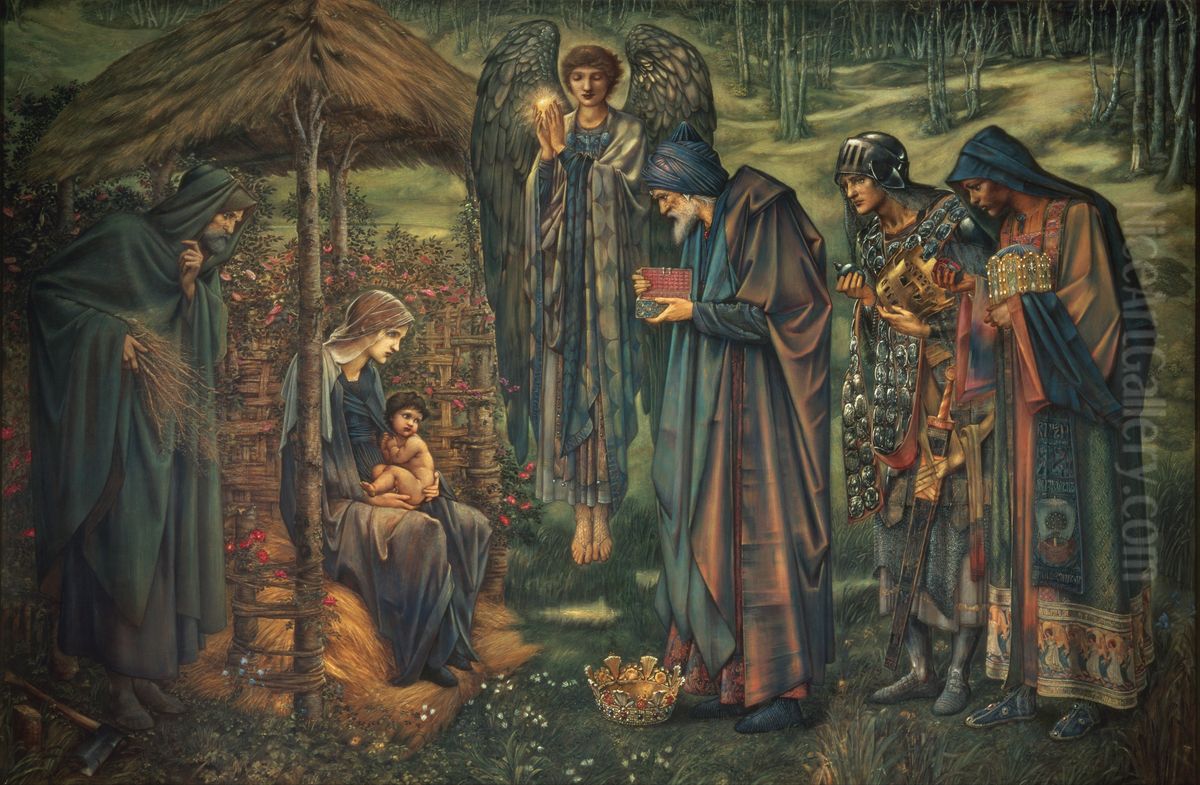 The Star Of Bethlehem Oil Painting by Edward Burne-Jones