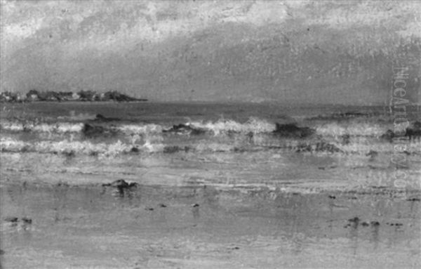 Beach View Oil Painting by William Partridge Burpee