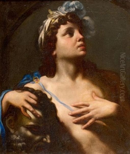David Vainqueur Oil Painting by Giovanni Antonio Burrini
