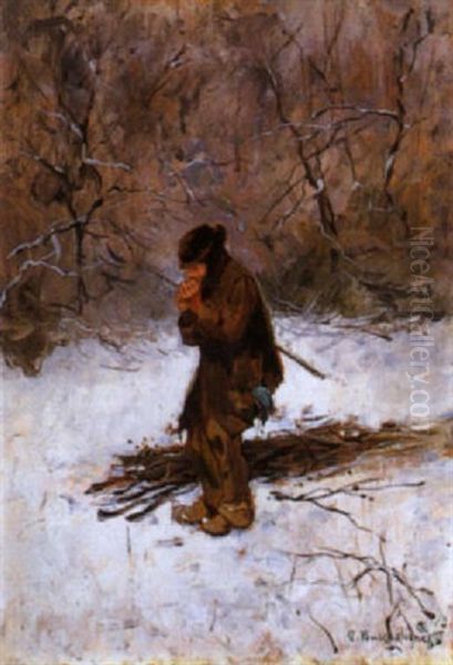 Che Freddo Oil Painting by Giuseppe Buscaglione