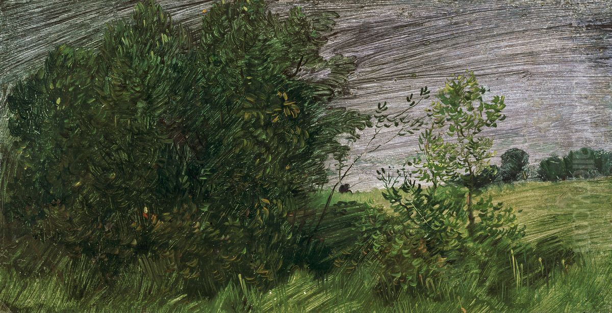 Landschaft Oil Painting by Wilhelm Busch