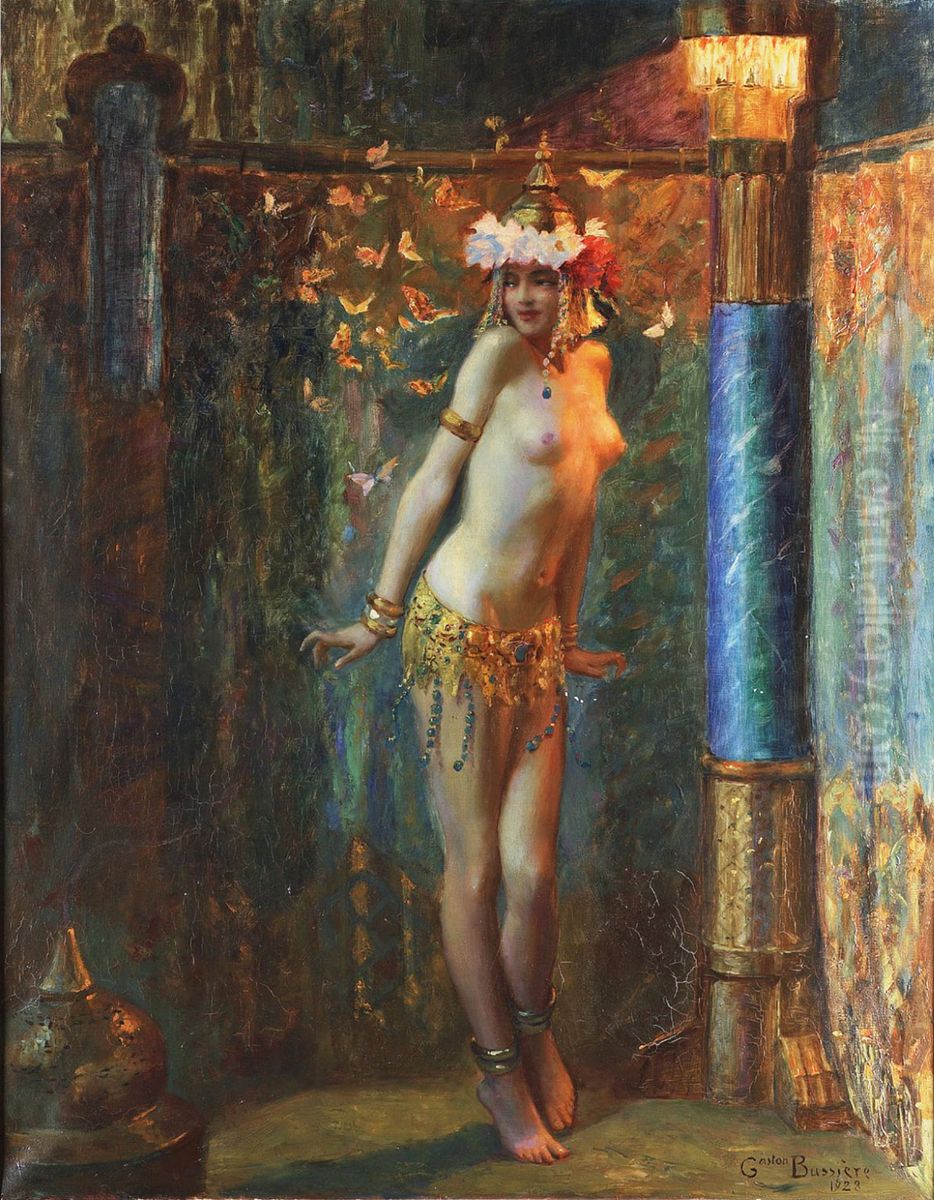 La Danse De Salome Ou Les Papillons D'or Oil Painting by Gaston Bussiere
