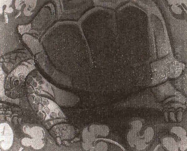 The Tortoise Oil Painting by Simon Albert Bussy