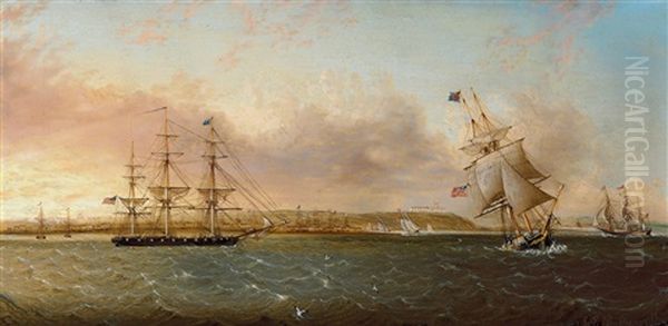 A View Of Nassau In The Bahamas Oil Painting by James Edward Buttersworth