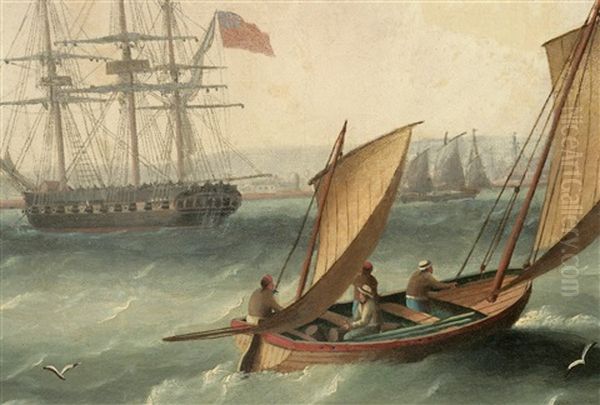 To Trafalgar Oil Painting by Thomas Buttersworth