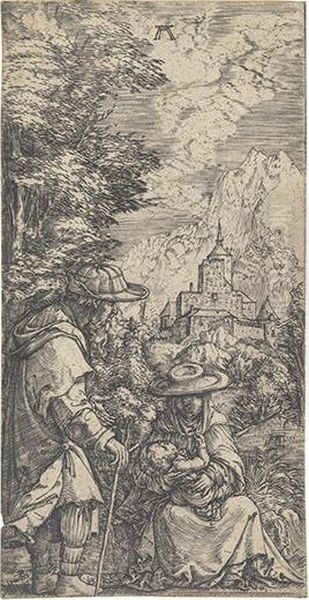 The Rest On The Flight Into Egypt. Oil Painting by Albrecht Altdorfer