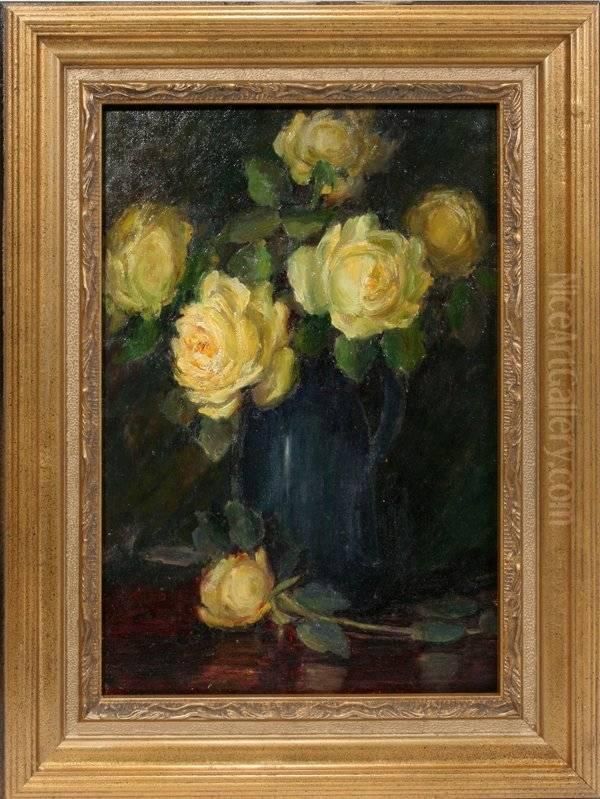 Mounted On Board Oil Painting by Mathias (Joseph) Alten