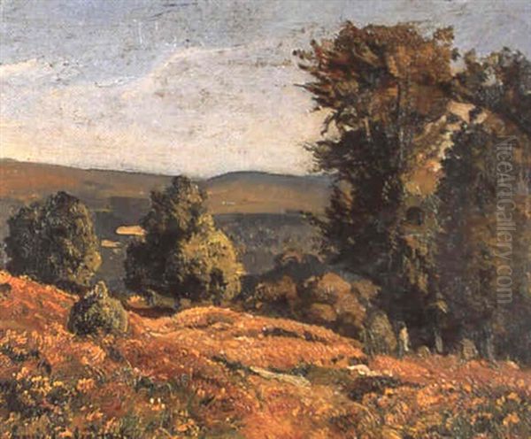 Paysage Vallonne Oil Painting by Louis Alexandre Cabie