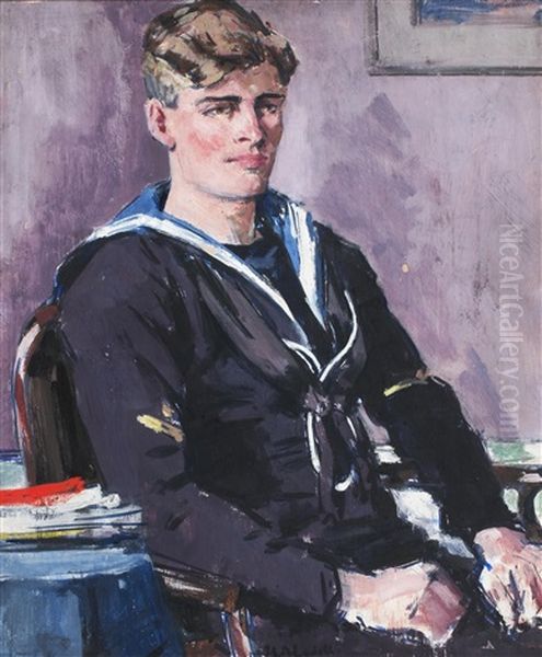 The Sailor Oil Painting by Francis Campbell Boileau Cadell