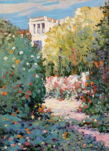 Jardin Fleuri Oil Painting by Alexander Altmann