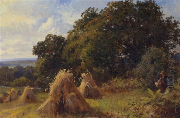 The Cornfield Oil Painting by Walter Wallor Caffyn