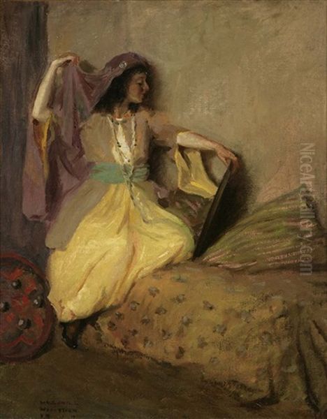 The Reflection Oil Painting by William V. Cahill